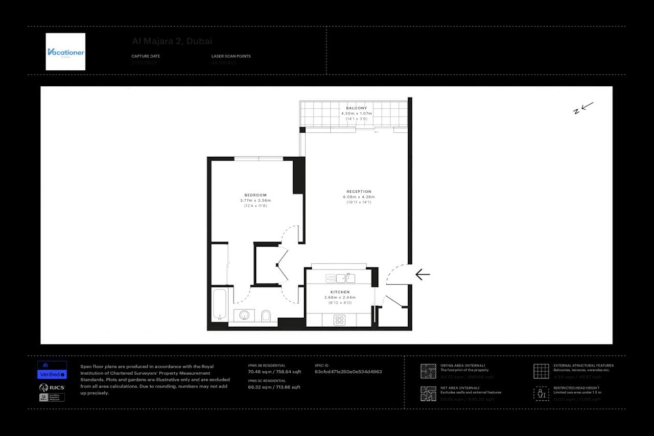 Al Majara 2, Dubai Marina - Tranquil One Bedroom Dış mekan fotoğraf